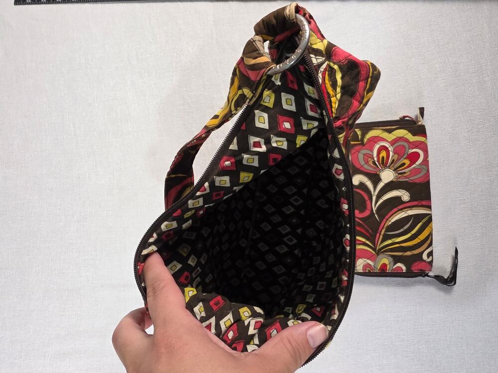 Vera Bradley Puccini Purse & Zip Wallet Brown Retro